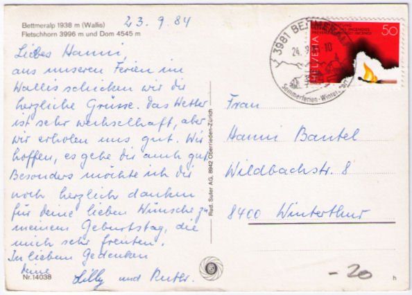 Cartes postales: Bettmeralp mit Fletschorn & Dom – D'occasion à Binningen par Mountainrider 1
