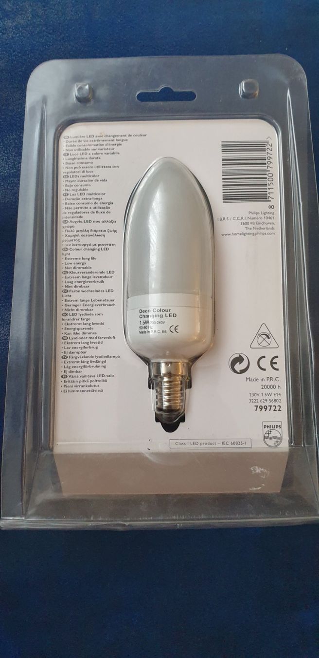 Philips Lampade: Philips LED Farbwechsel Leuchtmittel E14 – Usato da Schönenwerd venduto da Schleuni01 1