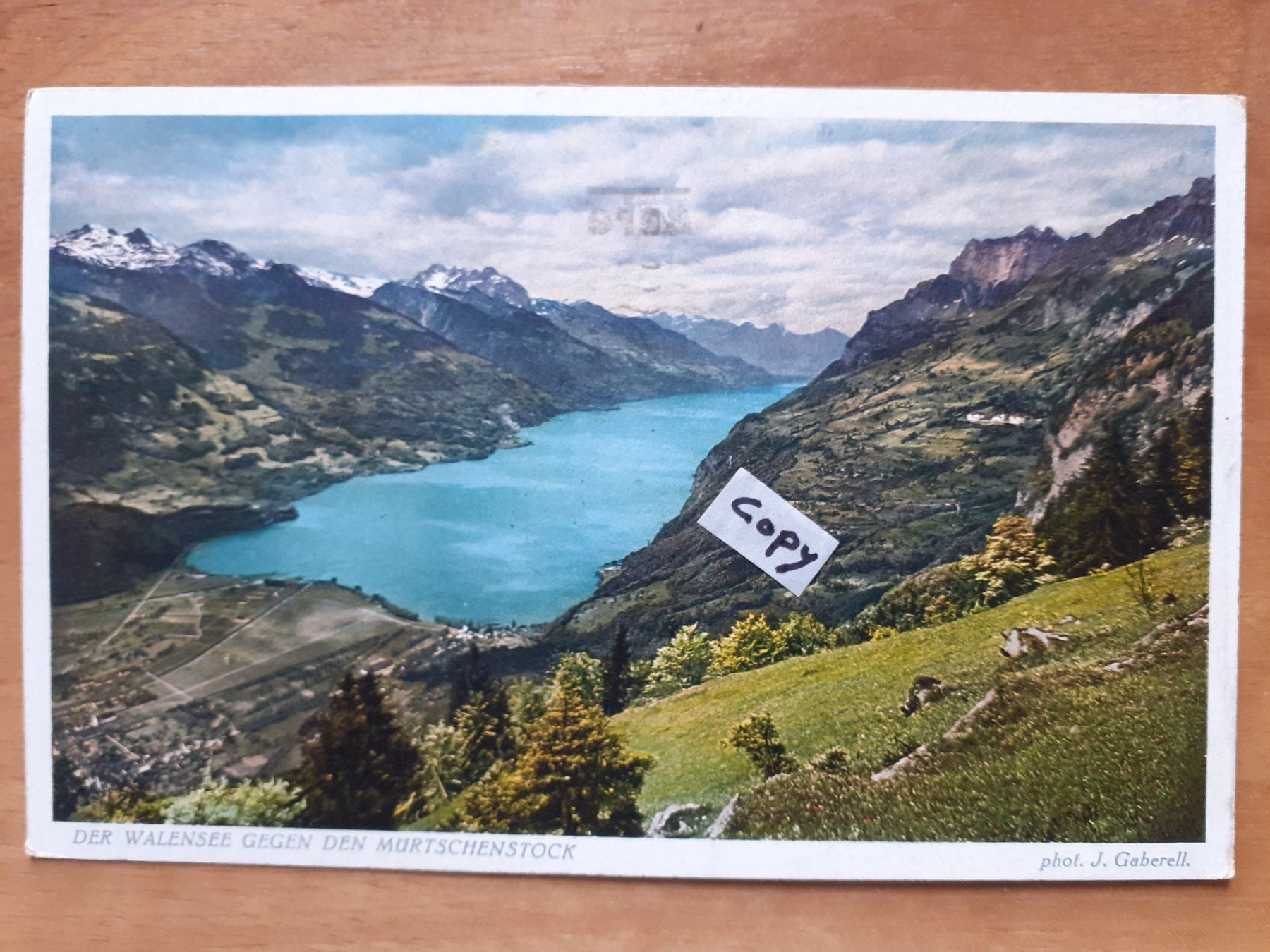 Cartes postales: AK Der Walensee geg. den Murtschenstock 1932 / Seen – D'occasion à Küssnacht am Rigi par cartolina-1