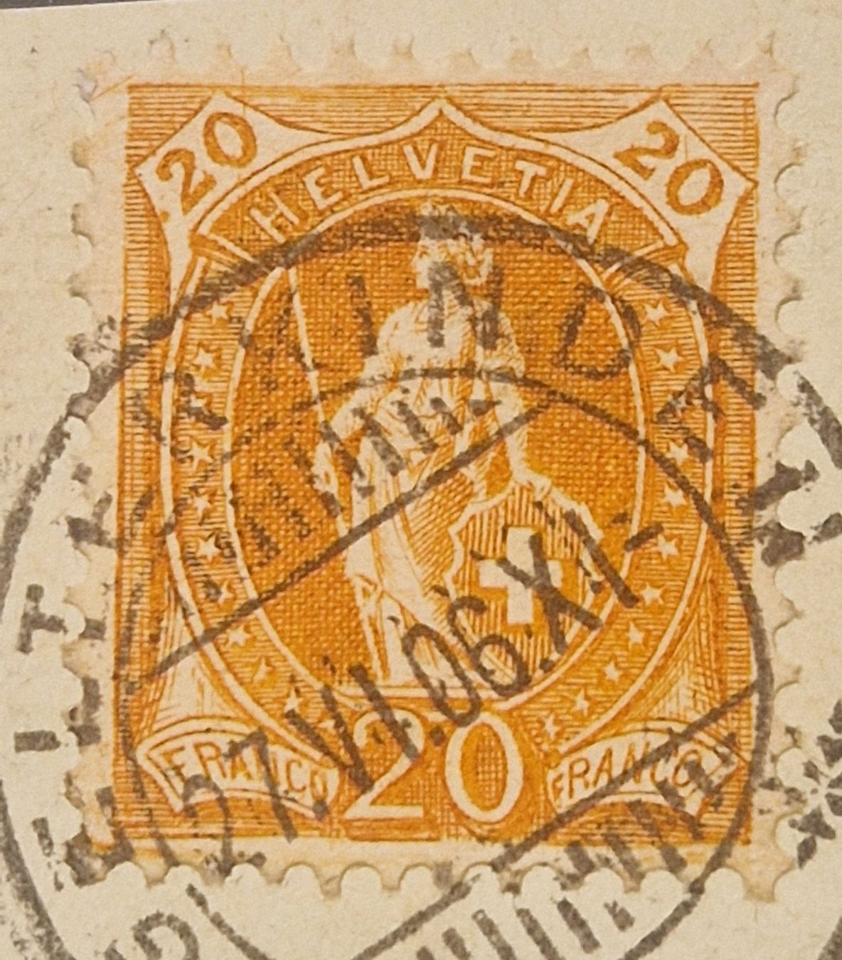 Alle Briefmarken: 86A Feld 86      Gelterkinden, 27.VI.06 – Gebraucht aus Wichtrach von As78 1