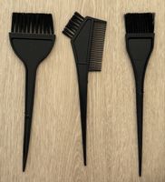 3x Haarfärbepinsel mit Kamm neu