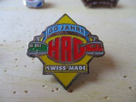 50 Jahre HAG Modell Bahn Swiss Made Pin