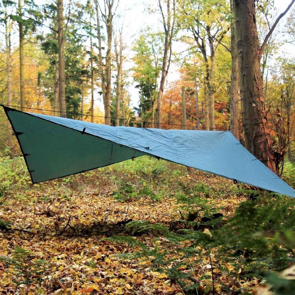 DD Hammocks Altro per Esercito: DD Hammocks Tarp 4 x 4 Oliv grün Regendach – Nuovo e nell'imballaggio originale da Tulln venduto da HaengemattenShop 2