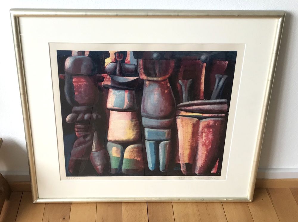 MAX VON MOOS, Lithografie sign., dat. 1966 und numm. 198/200 (Gebraucht ...