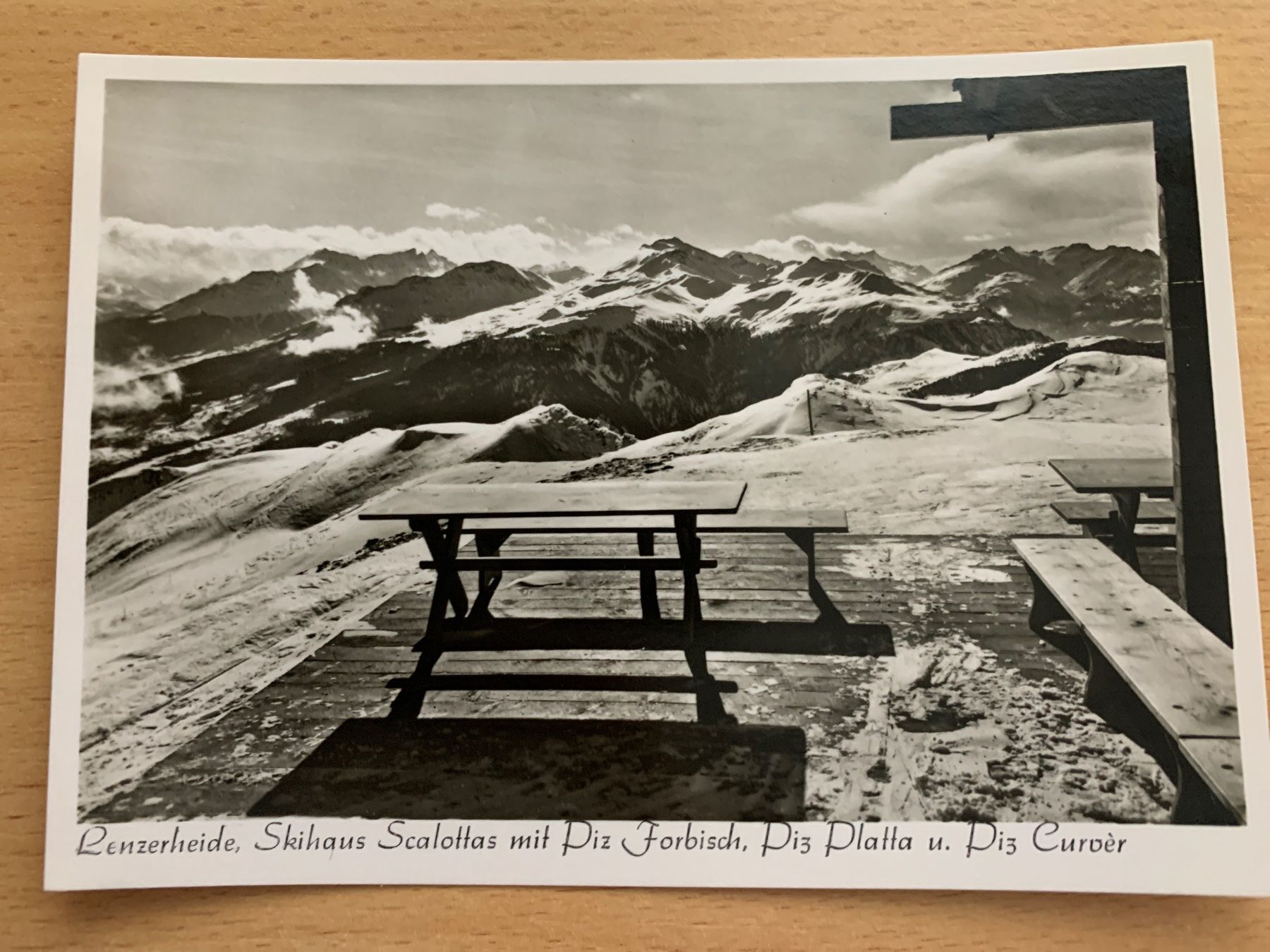 Ansichtskarten: ANTIKE ANSICHTSKARTE LENZERHEIDE SKIHAUS SCALOTTAS********* – Gebraucht aus Ibach von lisch3