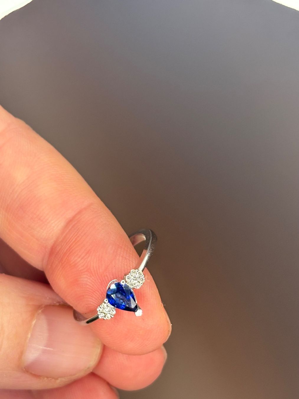 Anelli: Sapphire und diamanten ring – Usato da Arlesheim venduto da tan_y567