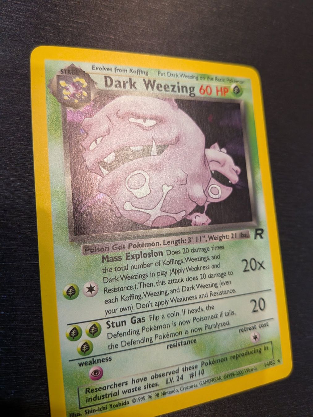 Pokémon Carte collezionabili: 2000 Team Rocket Dark Weezing Holo 14/82 Ab 1 – Usato da Paradiso venduto da Pkmn10 2