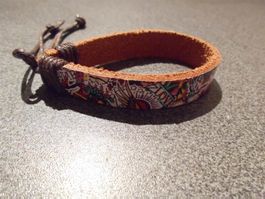 Armband farbige Bilde, Kunstleder