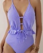 Elegante Costume da bagno lilla nuovo, tgM/L☀️