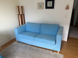 2er Bettsofa hellblau, sehr guter Zustand