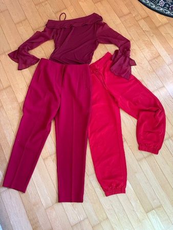 *:• ★ *Rotes Damen Set, Hosen und Oberteil:• ★ 40