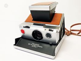 Polaroid SX-70 Land Camera Alpha 1 Silber Sofortbildkamera