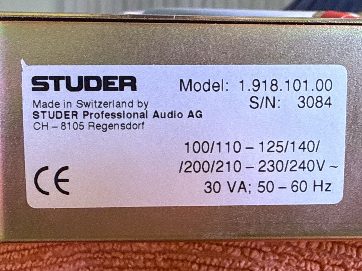 Konverter: Studer Stereo Balancing Unit – Gebraucht aus Gümligen von glurin 2