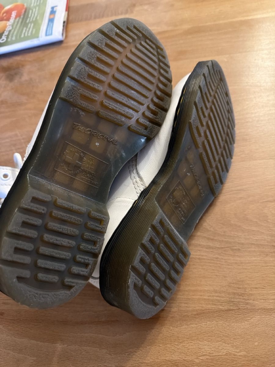 Dr. Martens Scarpe da donna: Dr. Martens weiss Leder – Nuovo (secondo la descrizione) da Birsfelden venduto da Haex 6