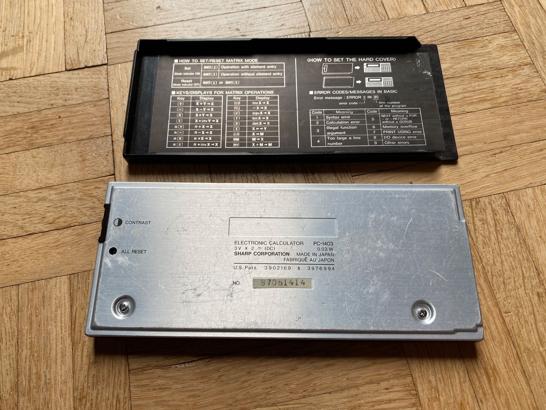 Sharp Taschenrechner: Sharp PC-1403 Pocket Computer mit Basic aus 1986 – Gebraucht aus Adliswil von  2