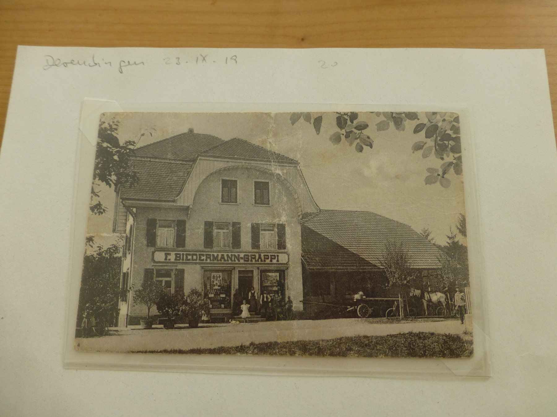 Cartoline postali: Derendingen, Geschäft der F. Biedermann- Gräppi, 1913? – Usato da Bettlach venduto da 1saurer