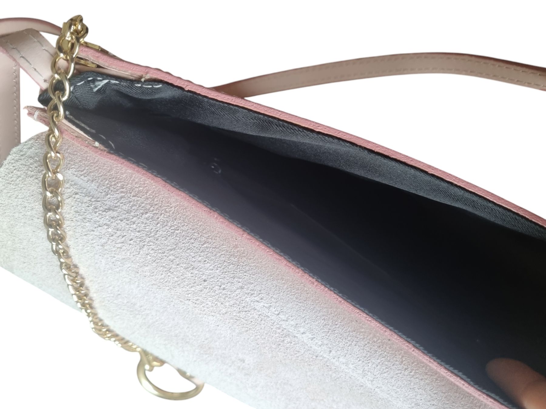 Taschen für Damen: Edle rosa Leder-Umhängetasche – Neu (gemäss Beschreibung) aus Champlan von acr_kkd5 6