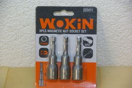 3x Magnetischer Steckschlüsselsatz, WOKIN
