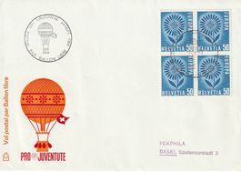 Ballonkarte EXPO 1964, 29.9.64