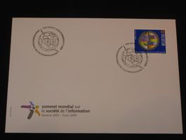 UIT Weltgipfel über die Informationsges. 2003 FDC Nr. 18