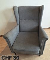 Bequemer Ikea Relax-Ohrensessel (grau) mit Liegefunktion