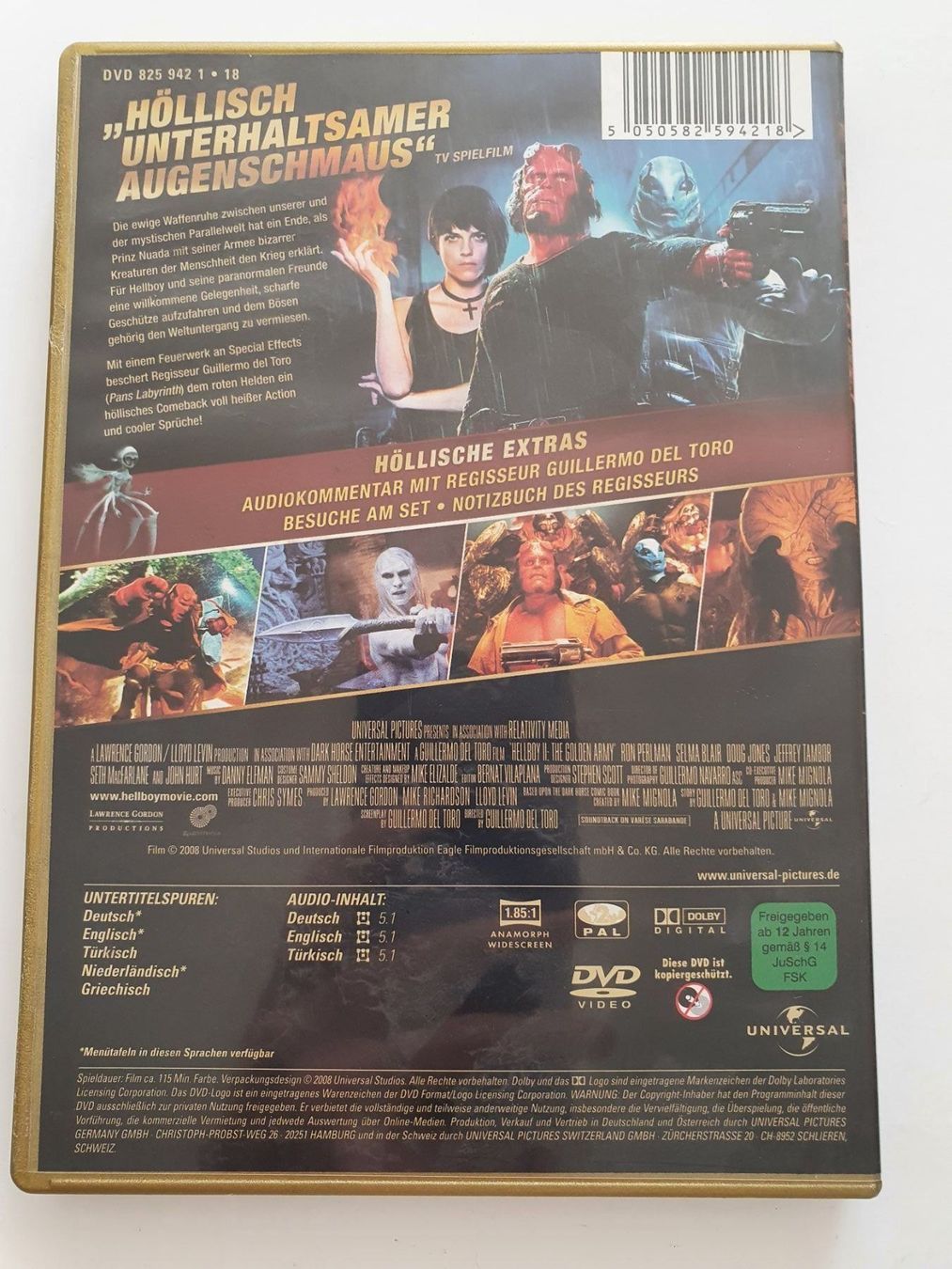 Tutti i DVDs: Hellboy 2 - die goldene Armee DVD – Usato da Oberdorf BL venduto da BaldenEagle 1