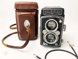 Rolleiflex 3.5 f7.5cm Zeiss Tessar Rollfilm-Kamera Vintage