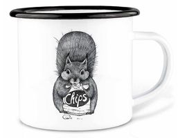 Email Tasse - Eichhörnchen ist Chips