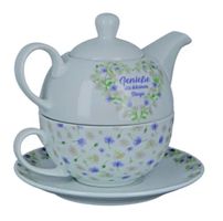 NEU Gilde Tea for one Teetasse Teekanne Wildblumen