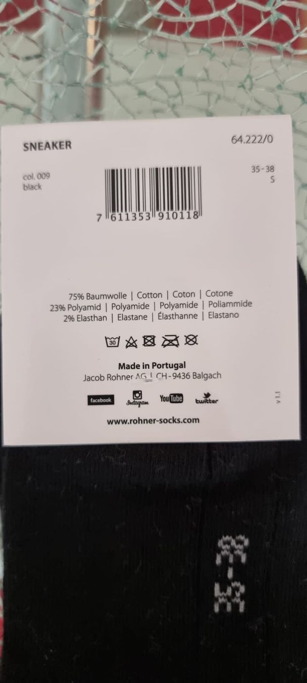 Rohner Calze: Rohner Socken 35-38 – Nuovo e nell'imballaggio originale da Luzern venduto da Edii025 6