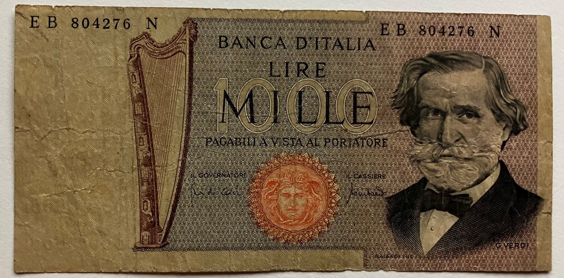 Banconote: Italien 1000 Lire 1971 – Usato da Algetshausen venduto da Carrhard