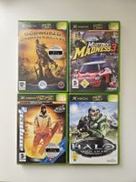 4 XBox Spiele; Halo, amped 2, Oddworld, Midtown Madness 3