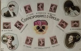 Liebesbriefe, französiche Karte, 1907