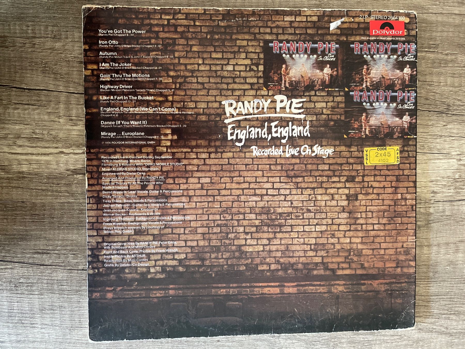 Schallplatten: S121/Randy Pie - England,England – Gebraucht aus Frutigen von Philippe_jsp 1