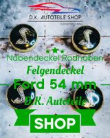 Ford Mustang Shelby 54mm Nabendeckel Radnaben Radkappen Neu