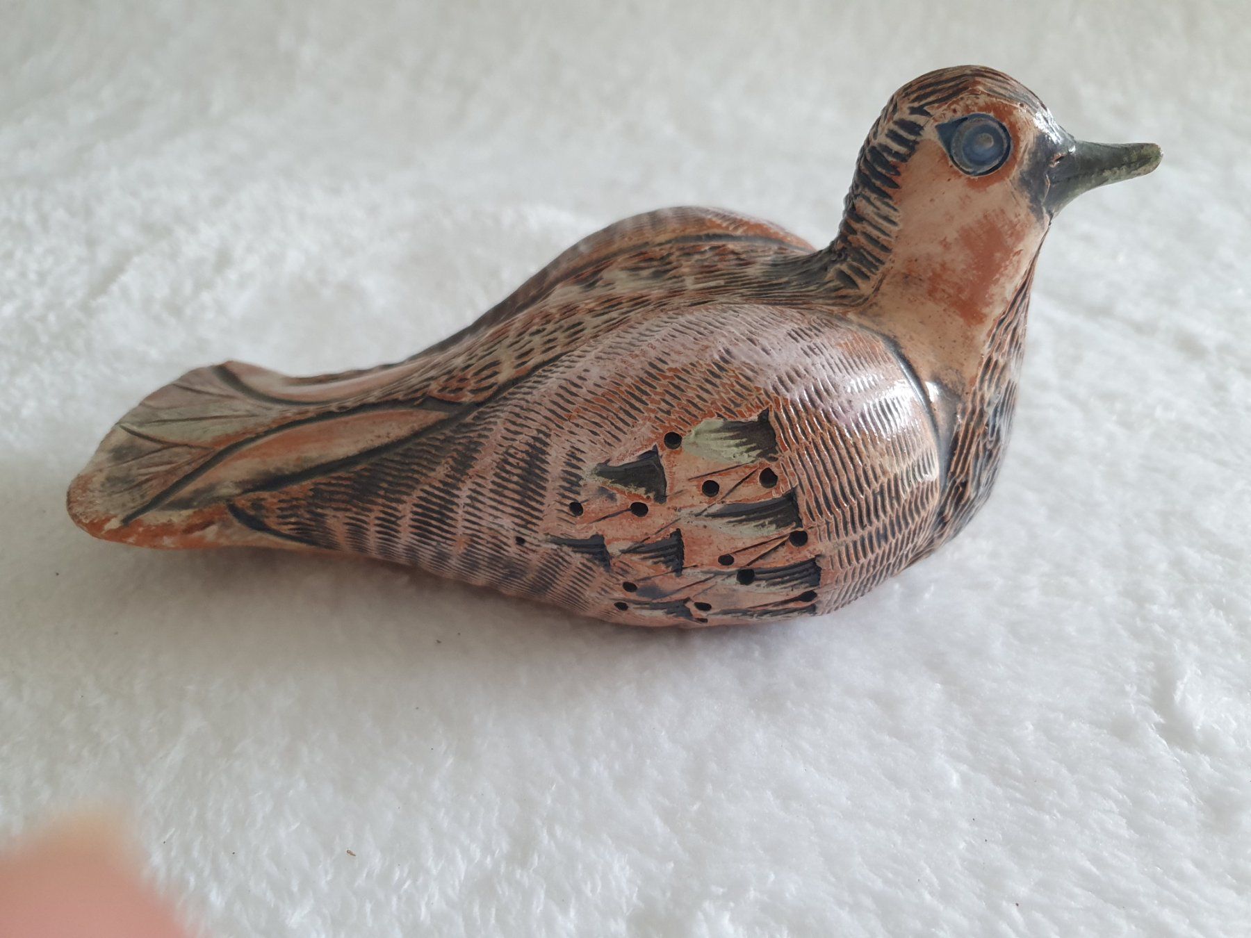 Figuren: Rustikale Keramik Taube - Handarbeit – Gebraucht aus Auw von beretta1966 3