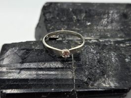 Silberring mit Zirkon Grösse 55