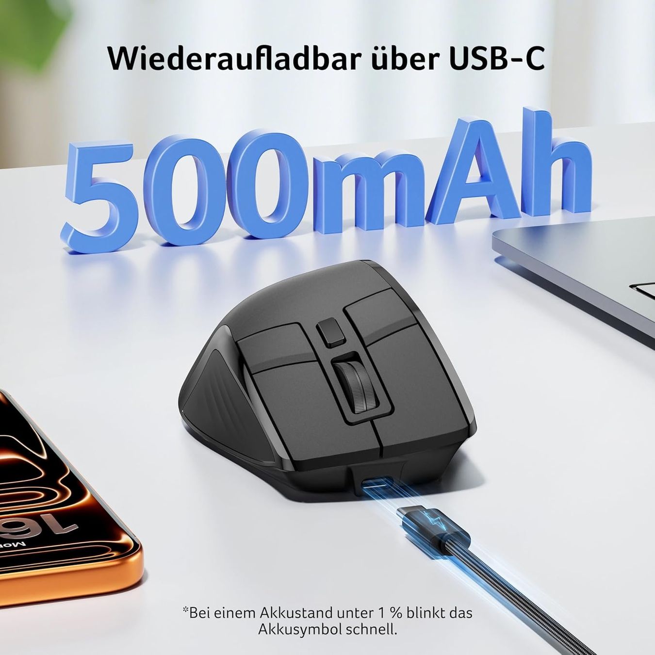 Acer Mouse: Acer Kabellose Maus Tri-Mode 4000 DPI OLED ergonomisch – Nuovo e nell'imballaggio originale da Suhr venduto da SchnapperCH 5