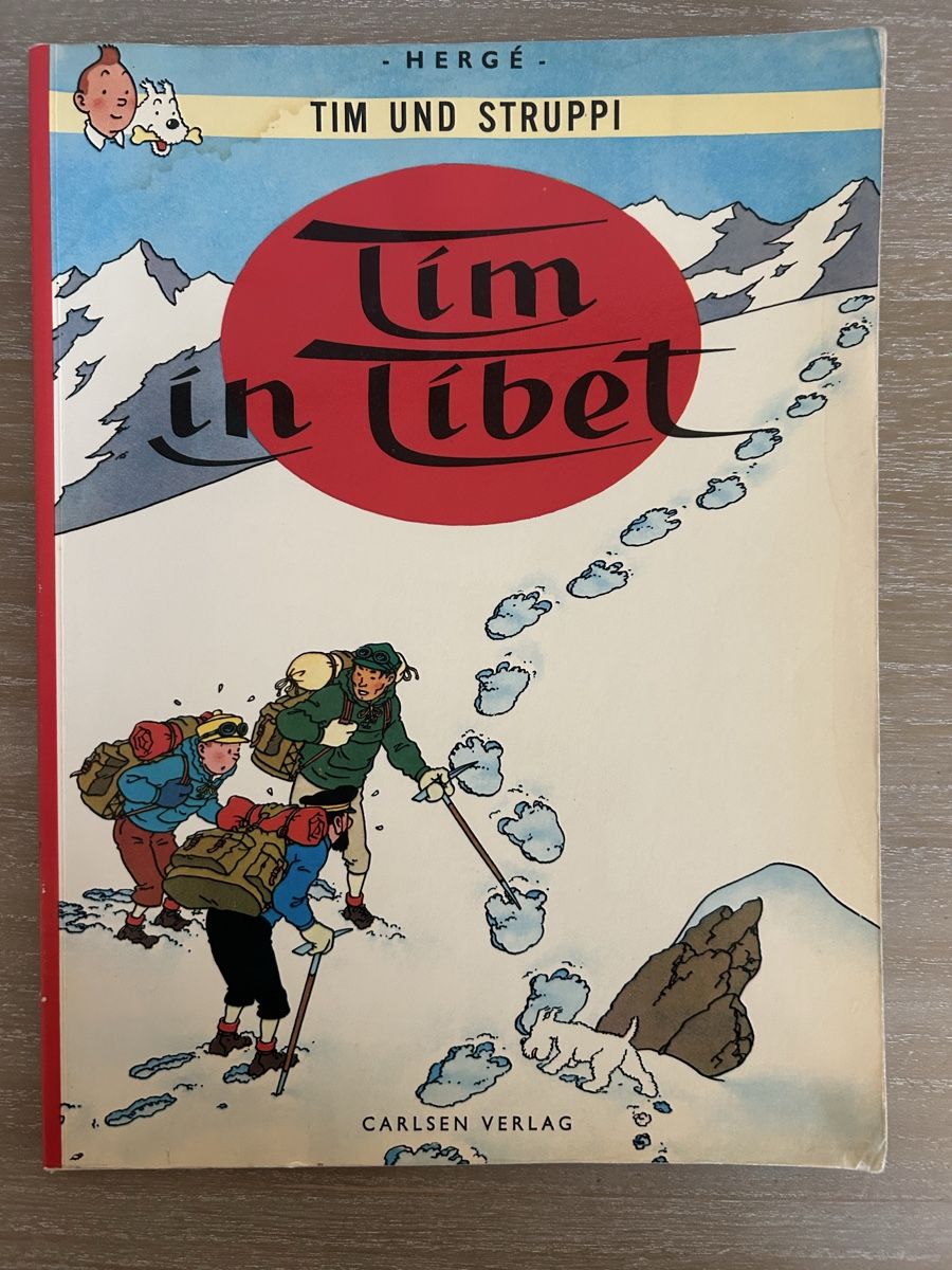 Fumetti: Tim und Struppi - Tim in Tibet - Comic Carlsen 1980  – Usato da Wolhusen venduto da eve_m6cg