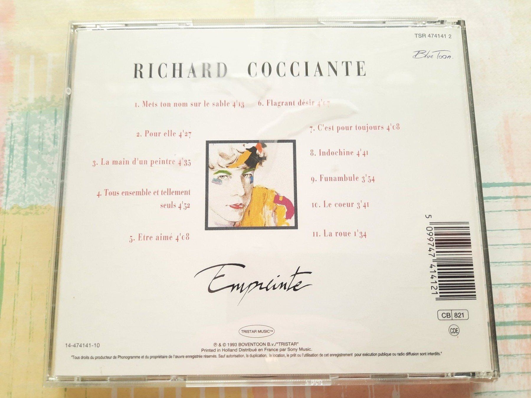 CD: Cd Richard Cocciante - Empreinte – Usato da Pully venduto da bro_n52j 2
