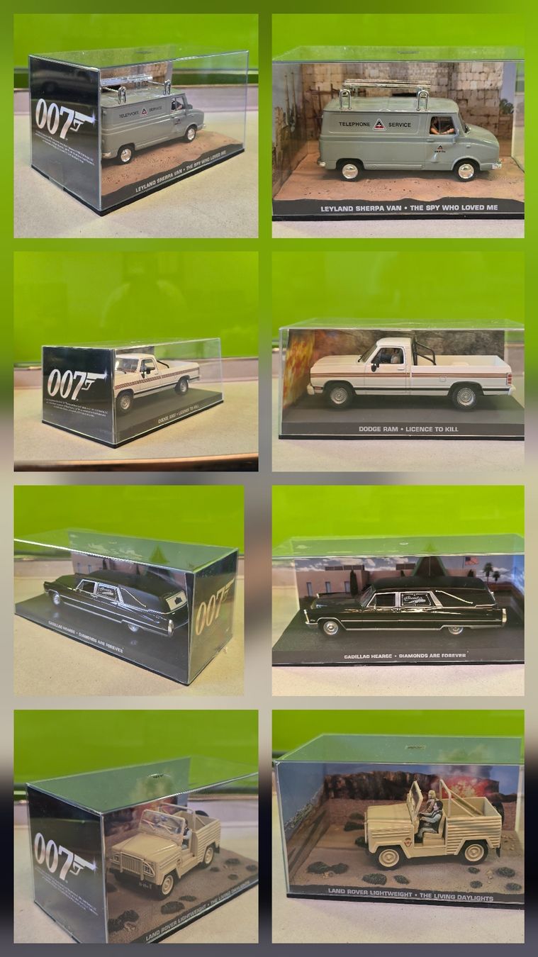 Autoart Modellini d'auto: James Bond 007 Modellauto Sammlung 1:43 - mit Vitrinen – Nuovo (secondo la descrizione) da Winterthur venduto da hel_yb89 2