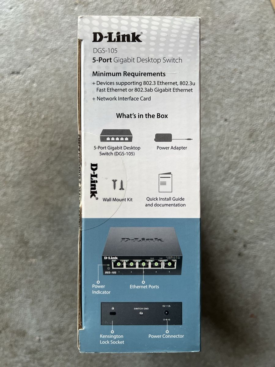 Dlink Modems & Router: D-Link DGS-105 Router 5 Port – Neu und originalverpackt aus Münchenstein von pricehouse 2