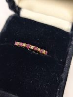 Gold Ring Rubies Diamonds Grösse 52 guter Zustand