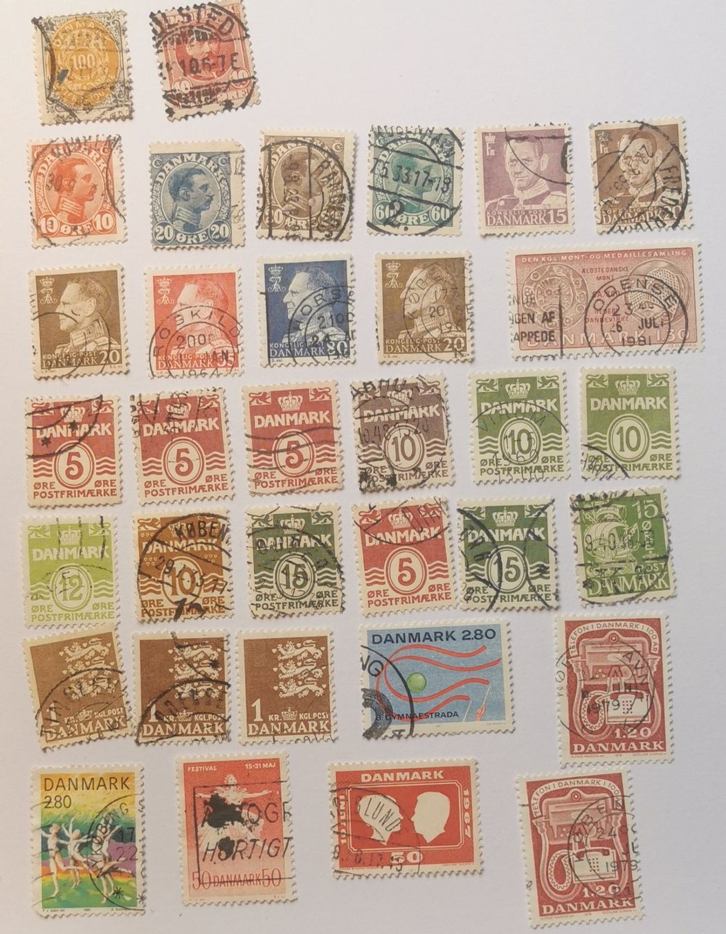 Alle Briefmarken: Dänemark ab 1903 – Gebraucht aus Aadorf von Chnorli-Furz