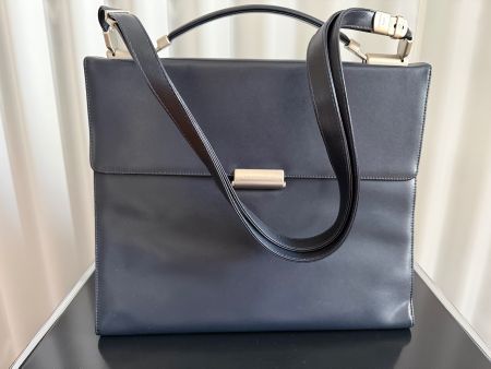 Mandarina Duck Tasche, dunkelblau, Leder
