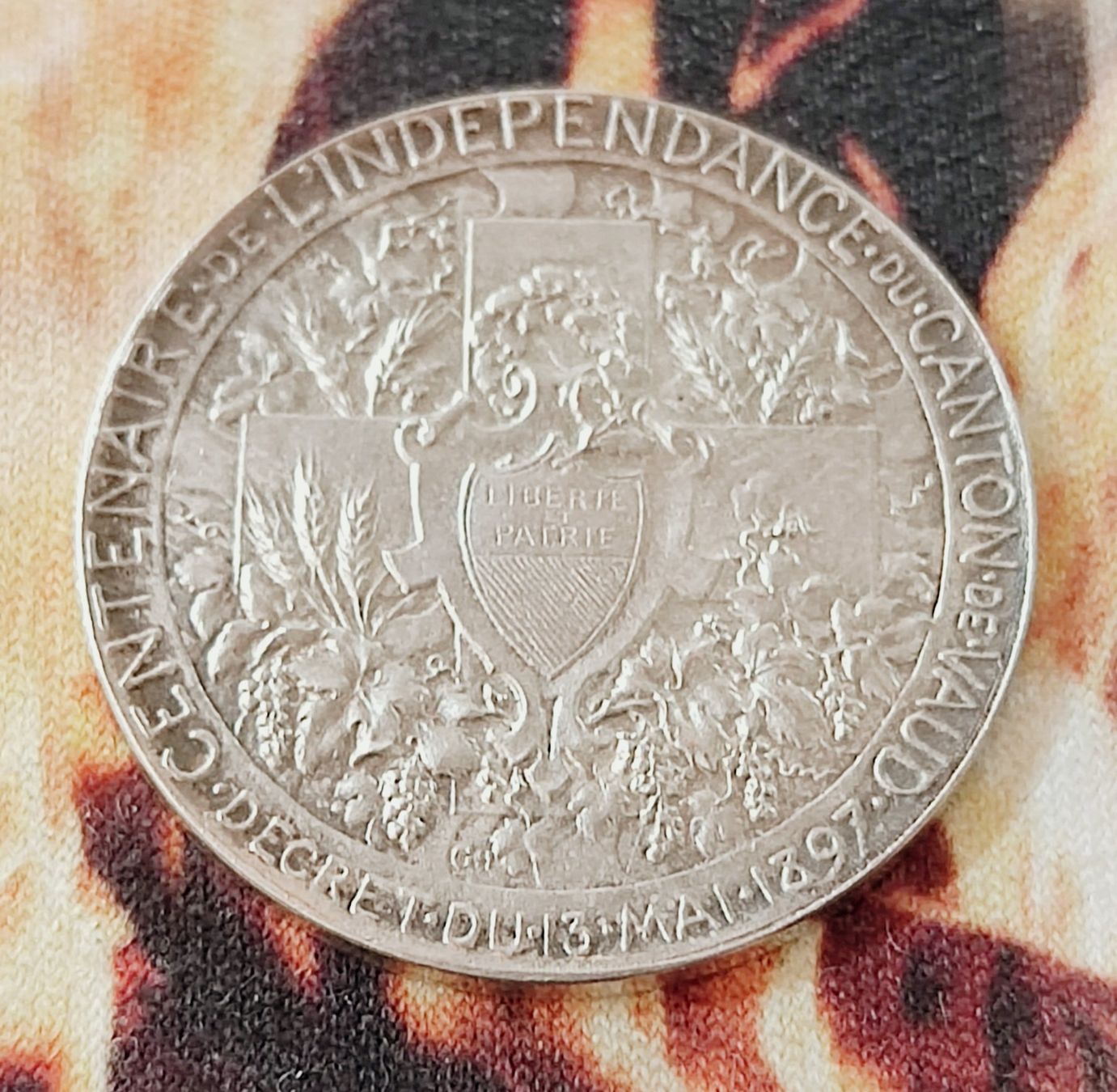 Medaglie: Vaud 1897 Unabhängigkeit – Usato da Rieden SG venduto da res1291 1