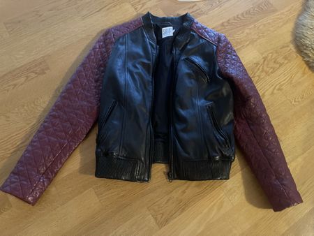 Lederjacke Saint Tropez, Grösse L, Top