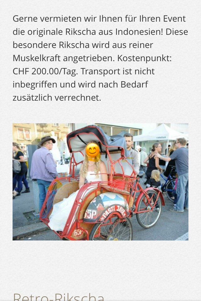 Biciclette: Indonesische Rikscha – Difettoso da Aarau Rohr venduto da Prabu 3