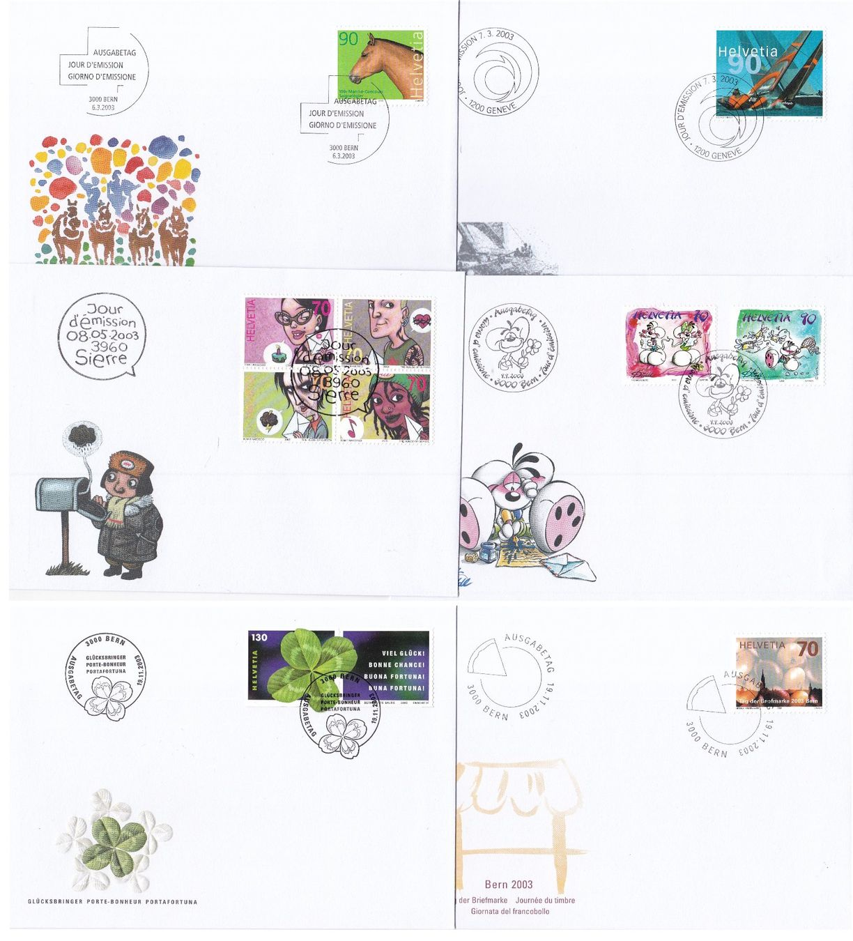 Tutti i francobolli: CH Lot "Abo" bis 2003, Briefmarken, FDCs – Usato da Münchwilen AG venduto da Nesar 7