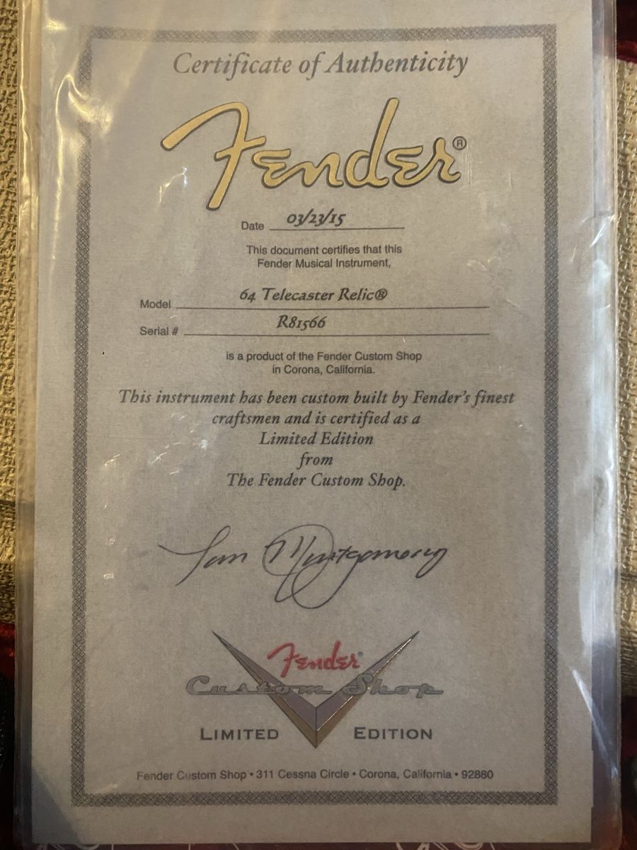 Fender Strumenti musicali: Fender Custom Telecaster Relic 64 Limit Edition – Nuovo (secondo la descrizione) da Watt venduto da Willis4 1